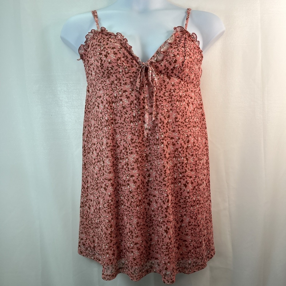 LEE Baby Doll Pink Women's L Shirt Dress Prairie Fairy Y2K Lagenlook Western NEW